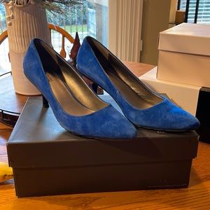 Electric blue heels